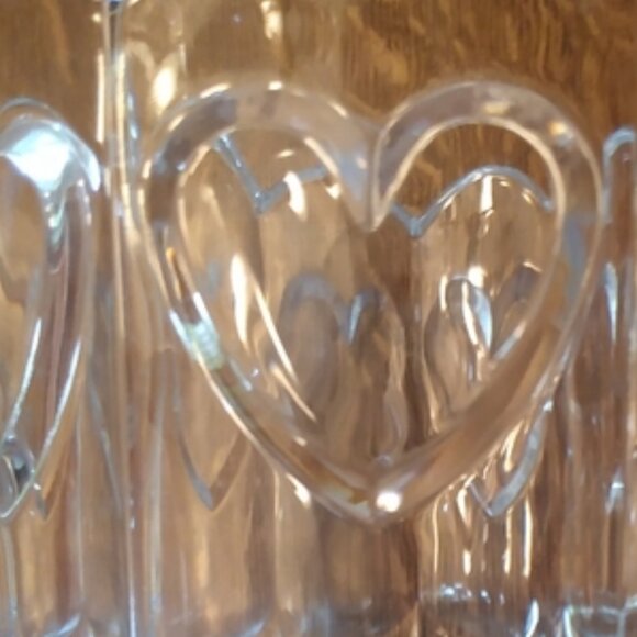 Glass Bundle of Hearts: Vase, Candy Dish, Candle Holder & The Portable Romantic! - Picture 6 of 12